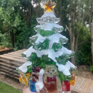 Vintage Christmas Tree Night Light Decor